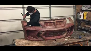 MAKING $ 140 FIBERGLASS BUMPER. SUPER MODIFIED E90 PART-2