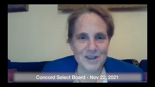 Concord Select Board - November 22, 2021