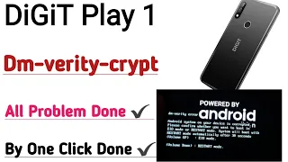 DiGiTPlay1 dm-verity corruption Tecno infinix xiaomi OPPO All MTK Mobile Bypass Fix Ok By One Click