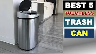 TOP 5 Best Touchless Trash Can Reviews (buying guide)