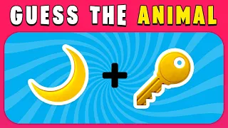 🔥Guess The Animal By Emojis 🐘🐫🦁 | 40 Levels Easy, Medium, Hard | quiz challenge 2024