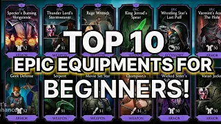 Top 10 Epic Equipments Beginners Must Have! | Mk Mobile