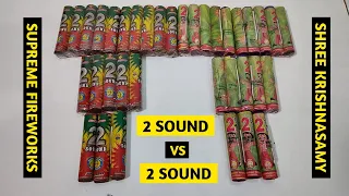 2 Sound Vs 2 Sound Crackers Testing | Mini Sky Shot Testing