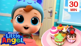 The Muffin Man | Little Angel | Monster Cartoon for Kids