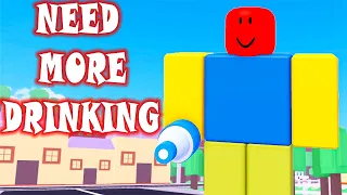 NEED MORE DRINKING *How to get ALL Endings and Badges* Roblox