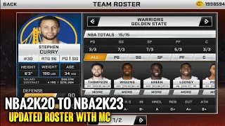 HOW TO UPDATE NBA2K20 TO NBA2K23 UPDATED ROSTER WITH MC 2023