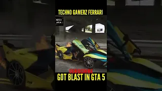 Techno Gamerz Ferrari 🏎️ Blast In Gta 5 #gta5 #shorts #trending #technogamerz #viral