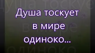 Душа тоскует в  мире одиноко/// Русавук /// в Утешение