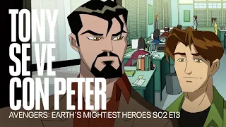 Tony Stark se encuentra con Peter Parker | Avengers: Earth´s Mightiest Heroes