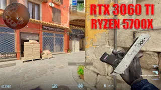 TESTE RYZEN 7 5700X + RTX 3060 TI COUNTER STRIKE 2