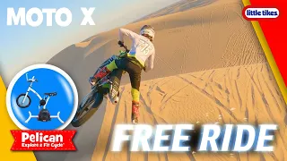 Fun Tricks with Moto X! | Pelican Bikes Ride | Little Tikes