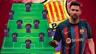 Barcelona Predicted Starting Lineup Next Season 23/24 Feat #Lionel_Messi🔥😱