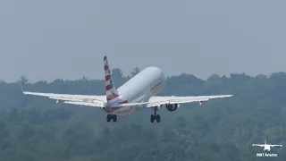 Hazy Spotting day at the Manchester-Boston Regional Airport