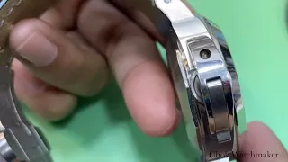 Service Polishing Panerai 49 (Official Video) by Chok_watchmaker