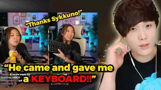 Sykkuno RUSHES to Fuslie's room to give her a KEYBOARD after she SPILLED her drink during GTA RP