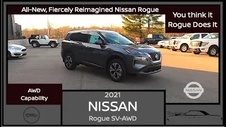 2021 Nissan Rogue SV AWD|Complete In Depth Review|Walk Around Video