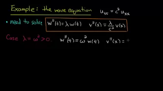 PDE 13 | Wave equation: separation of variables