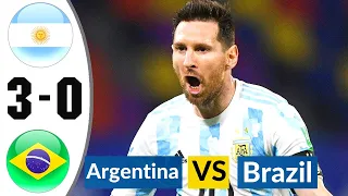 Argentina vs Brazil 3-0 Extended All Goals & Highlights 2021 HD