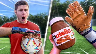 GRIP AU NUTELLA SUR DES GANTS DE FOOT !!? (TEST)