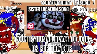 countryhuman to react Join us for the bite// Countryhuman Reaction Episode 7// Ft. Elizabeth Afton