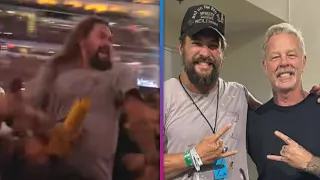 Jason Momoa Joins MOSH PIT at Metallica Concert!