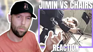 Jimin vs Chairs REACTION | Jimin Falling Off the Chair a Never Ending Saga