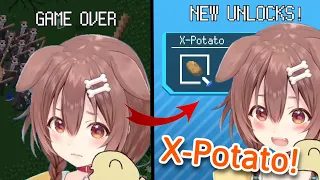 Korone's Expression Instantly Changes When She Unlocks X-Potato in Holocure [Hololive]