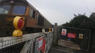 Pre-renewal Wateringbury Level Crossing, Kent