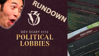 Lobbies Add FOREIGN Influence to IGs and Affect AI Behavior! - Dev Diary 112 Rundown