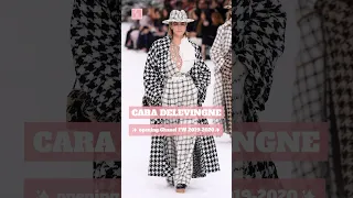 Cara Delevingne opening the Chanel FW 19 - 20, she look super cool #gigihadid #caradelevingne #viral