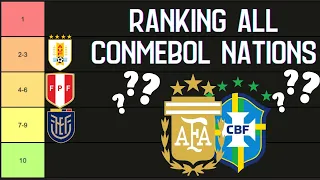 Ranking EVERY SOUTH AMERICAN Nation’s Football History! #Conmebol #copaamerica