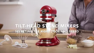 KitchenAid® Artisan® Series Tilt-Head Stand Mixer: Selecting the Right Speed