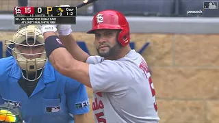 Albert Pujols homers twice vs Pirates: 5/22/2022