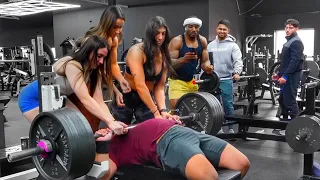 Elite Lifter 1 Rep Max Fail Prank on Gym Girls…👀