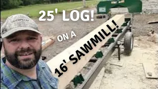 #62 Cutting a Log Too BIG for the Sawmill | Sawmill Shed Ep. 3