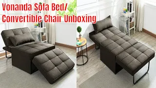 YOU NEED THIS Sofa Bed! Convertible 4 in 1 Multi-Function Folding Ottoman Unboxing & Setup TimeLapse