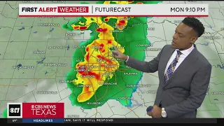 Strong, severe storms possible Monday night