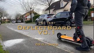 DeflectBoard - V0.1 - First test (2 wheeled e-skate)