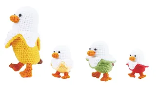 Mommy Banana Duck-1:How to crochet the main body?