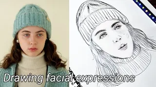 how to draw a face from photo