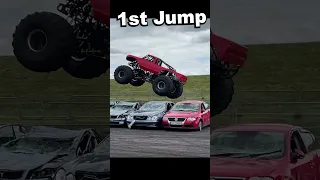 1st time Monster Truck Jump