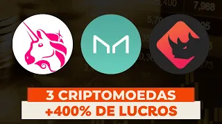 As 3 Principais Criptomoedas para Investir em 2022 (A última me deu +400% de lucro)