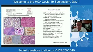 Human Cell Atlas Covid-19 Symposium Day 1: Pathophysiology and Staging of a New Disease Implications