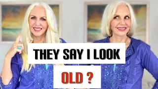 IS LONG HAIR AGEING OVER 50 Video #over50fashion #fashionover60 #longhair #grayhair#over50fashion