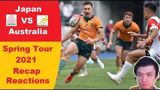 Review: Japan VS Wallabies Spring Tour 2021. Wildkard Reactions and Full Game Recap