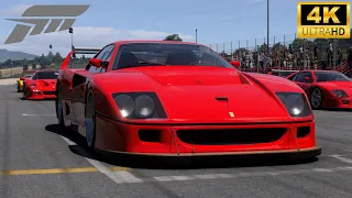 Forza Motorsport 8 Gameplay at Mugello Circuit (Multiplayer) | Ferrari F40 Comp (4K 60) | RTX 4090