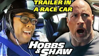 HOBBS AND SHAW Final Trailer REACTION in a RACE CAR