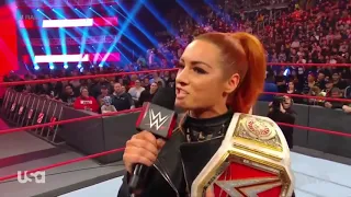 720pHD WWE RAW 11 18 19 Becky Lynch, Charlotte, The IIconics & Samoa Joe Segment