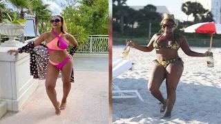 Mary J. Blige, 50, Looks Amazing In Versace Bikini Enjoying Wine On The Beach — Photos