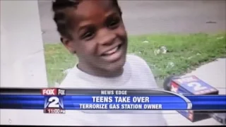 GANG MEMBERS TAKE OVER DETROIT GAS STATION